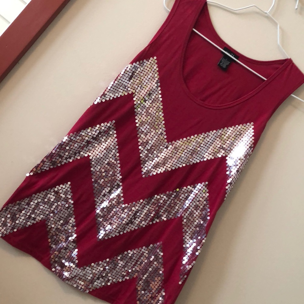 Gorgeous soft sequins tank top l